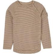 Gullkorn Villvette Striped Long Sleeved T-Shirt Sand 122 cm