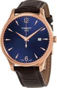 Tissot Miesten kello T063.610.36.047.00 Tradition Sininen/Nahka Ø42