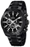 Festina Miesten kello F16889-1 Sport Musta/Teräs Ø44 mm