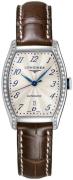 Longines Naisten kello L2.142.0.70.4 Evidenza Hopea/Nahka