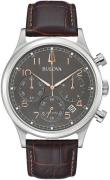 Bulova Miesten kello 96B356 Harmaa/Nahka Ø43 mm