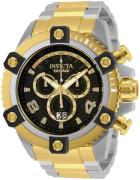 Invicta Miesten kello 33727 Shaq Musta/Kullansävytetty teräs Ø60 mm