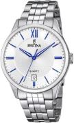 Festina Miesten kello F20425-4 Classic Hopea/Teräs Ø43 mm