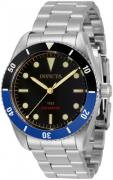 Invicta Miesten kello 34333 Pro Diver Musta/Teräs Ø40 mm