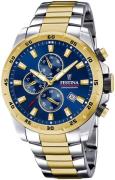 Festina Miesten kello F20562-2 Sport Sininen/Kullansävytetty teräs