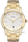 Bulova Miesten kello 97B107 Dress Hopea/Kullansävytetty teräs Ø39