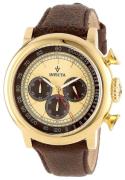 Invicta Miesten kello 13058 Vintage Kullattu/Nahka Ø48 mm