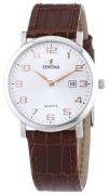 Festina Naisten kello F16477-2 Dress Hopea/Nahka Ø31 mm