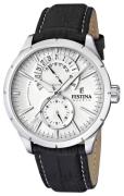 Festina Miesten kello F16573-1 Dress Hopea/Nahka Ø46 mm