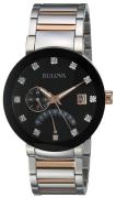 Bulova Miesten kello 98D129 Diamond Musta/Punakultasävyinen Ø40 mm