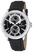 Festina Miesten kello F16573-3 Dress Musta/Nahka Ø46 mm