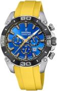 Festina Miesten kello F20544-4 Chrono Bike Sininen/Kumi Ø45.5 mm