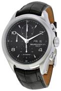 Baume & Mercier Miesten kello 10211 Clifton Musta/Nahka Ø43 mm