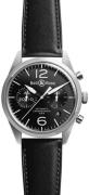 Bell & Ross Miesten kello BRV126-BL-ST-SCA BR 126 Musta/Nahka