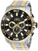 Invicta Miesten kello 26081 Pro Diver Musta/Kullansävytetty teräs