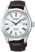 Seiko Miesten kello SPB095J1 Presage Valkoinen/Nahka Ø40.5 mm