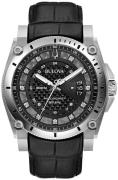 Bulova Miesten kello 96D147 Precisionist Musta/Nahka Ø46.5 mm