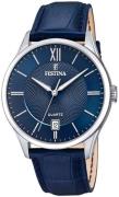 Festina Miesten kello F20426-2 Classic Sininen/Nahka Ø43 mm