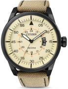 Citizen Miesten kello AW1365-19P Leather Beige/Nahka Ø45 mm