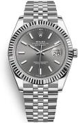 Rolex Miesten kello 126334-0014 Datejust 41 Harmaa/Teräs Ø41 mm