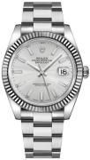 Rolex Miesten kello 126334-0003 Datejust 41 Hopea/Teräs Ø41 mm