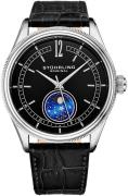 Stührling Original Miesten kello 897.02 Celestia Musta/Nahka Ø42 mm