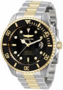 Invicta Miesten kello 34041 Pro Diver Musta/Kullansävytetty teräs