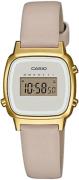 Casio Naisten kello LA670WEFL-9EF Vintage LCD/Nahka