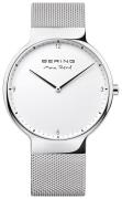 Bering Miesten kello 15540-004 Max Rene Valkoinen/Teräs Ø40 mm