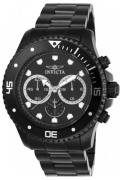 Invicta Miesten kello 21792 Pro Diver Musta/Teräs Ø45 mm