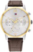 Tommy Hilfiger Miesten kello 1791884 Sullivan Hopea/Nahka Ø44 mm