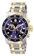 Invicta Miesten kello 0077 Pro Diver Sininen/Teräs Ø48 mm