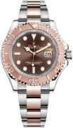 Rolex Miesten kello 126621-0001 Yacht-Master 40 Ruskea/18K punakultaa