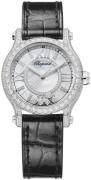 Chopard Naisten kello 274302-1003 Happy Sport Valkoinen/Nahka Ø30 mm