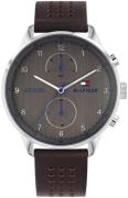 Tommy Hilfiger Miesten kello 1791579 Chase Harmaa/Nahka Ø44 mm