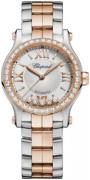 Chopard Naisten kello 278573-6016 Happy Sport Hopea/18K punakultaa