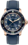 Blancpain Miesten kello 5015-3603C-63B Fifty Fathoms Sininen/Kumi