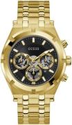 Guess Miesten kello GW0260G2 Musta/Kullansävytetty teräs Ø44 mm