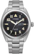 Citizen Miesten kello BM8560-88EE Titanium Musta/Titaani Ø42 mm