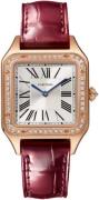 Cartier Naisten kello WJSA0017 Santos Dumont Hopea/Nahka