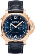 Panerai Miesten kello PAM01111 Luminor Sininen/Nahka Ø44 mm