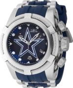 Invicta Miesten kello 41431 NFL Sininen/Muovi Ø53 mm