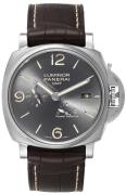 Panerai Miesten kello PAM00944 Luminor Harmaa/Nahka Ø45 mm