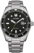 Citizen Miesten kello AW1760-81E Eco Drive Musta/Teräs Ø43 mm