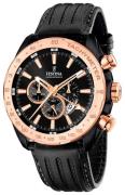 Festina Miesten kello F16899-1 Sport Musta/Nahka Ø44 mm