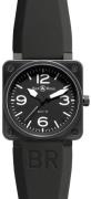 Bell & Ross Miesten kello BR0192-BL-CA BR 01-92 Musta/Kumi Ø46 mm