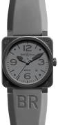 Bell & Ross Miesten kello BR0392-COMMANDO BR 03-92 Harmaa/Kumi