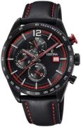 Festina Miesten kello F20344-5 Sport Musta/Nahka Ø44 mm