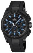 Festina Miesten kello F16971-2 Sport Musta/Kumi Ø44 mm