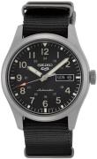 Seiko 5 Miesten kello SRPG37K1 Musta/Tekstiili Ø39.38 mm